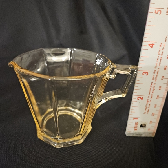 Vintage Fostoria Topaz Yellow Cream and sugar set Depression Glass - Picture 11 of 16